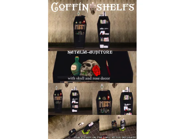 Coffin shelfs by Natalia-Auditore updated