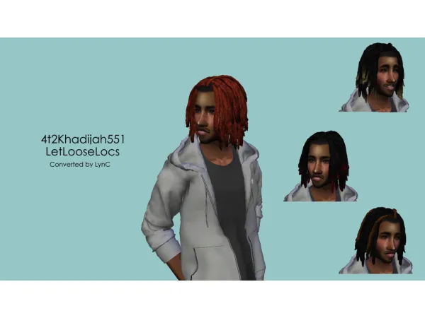 4t2Khadijah551 Let Loose Locs and Fitted Cap Locs by simsfinds - The Sims 2 Custom Content