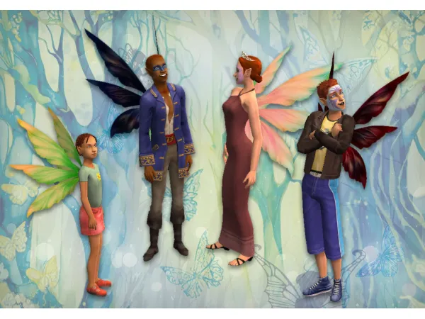 jacky93sims Flos Fairy Wings Accessory for by simsfinds - The Sims 2 Custom Content