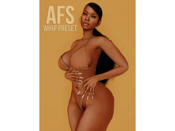 Alpha Whip Preset by Afrosimtric Sims - The Sims 4 Custom Content