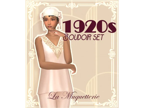 1920s Boudoir set by La Muguetterie