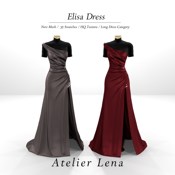 Alpha Elisa Dress by simsfinds - The Sims 4 Custom Content