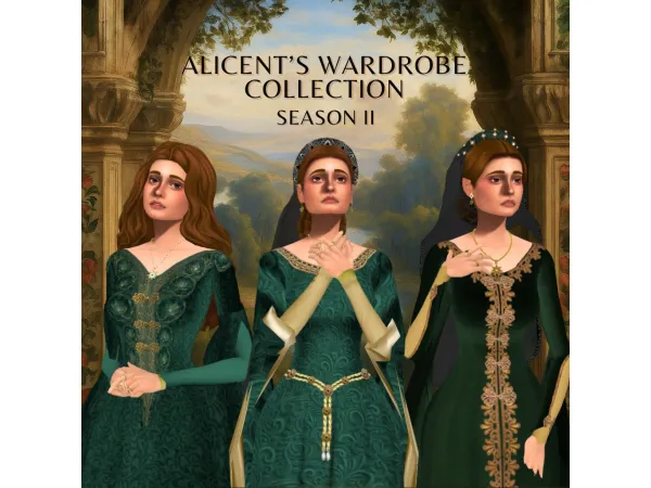 Maxis Match Alicentu2019s Wardrobe Collection by simstoricalish - The Sims 4 Custom Content