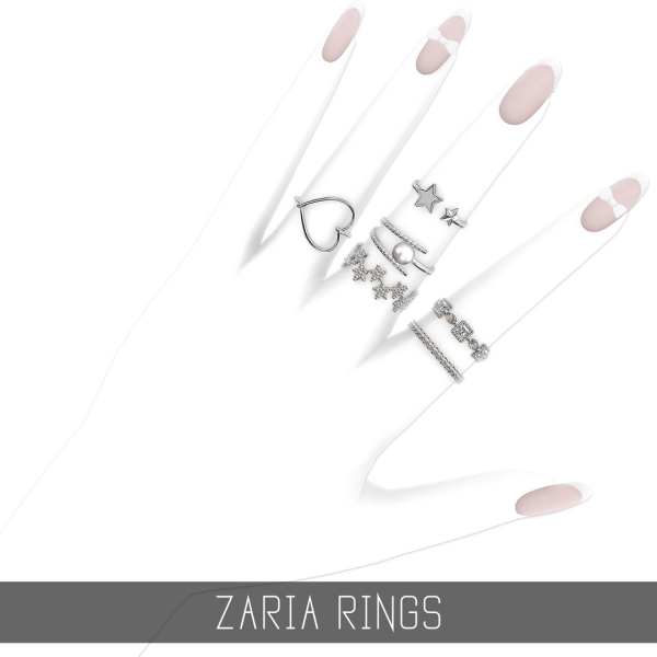 Alpha ZARIA RINGS by simsfinds - The Sims 4 Custom Content