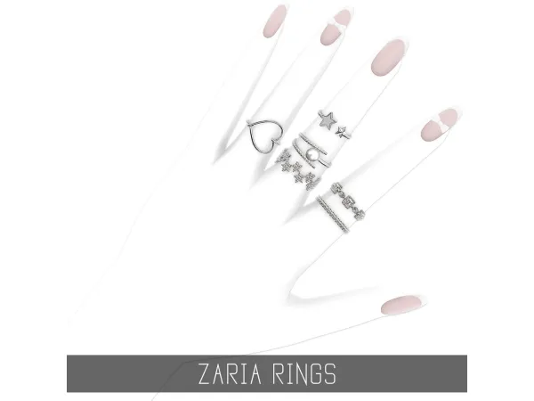 Alpha ZARIA RINGS by simpliciaty - The Sims 4 Custom Content