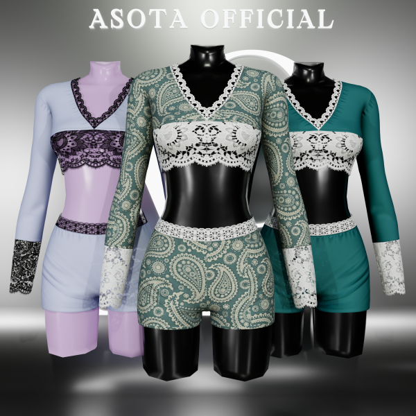 Alpha [ASOTA OFFICIAL] Dena Outfit by asotaofficial - The Sims 4 Custom Content