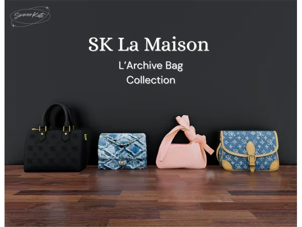 Alpha SK La Maison Lu2019Archive Bag Collection - The Sims 4 Custom Content