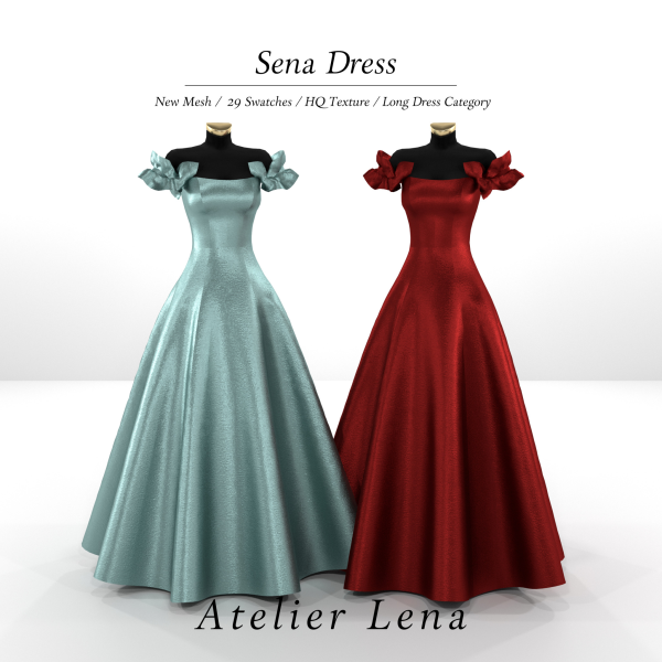 Alpha Sena Dress by simsfinds - The Sims 4 Custom Content