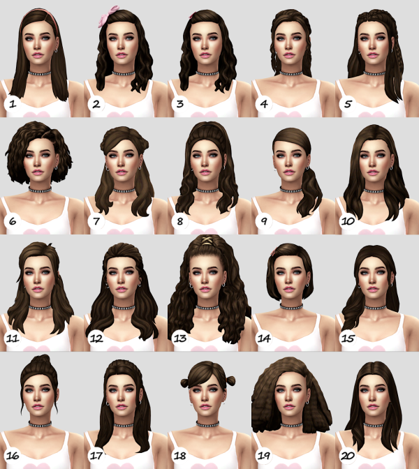 Maxis Match Natural hair recolor dump ft Diana Foster (NBHT) by simsfinds - The Sims 4 Custom Content