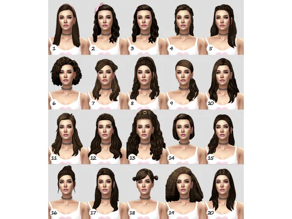 Maxis Match Natural hair recolor dump ft Diana Foster (NBHT) - The Sims 4 Custom Content