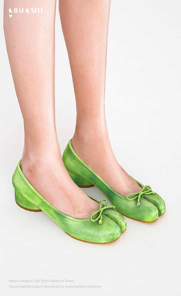 Alpha Maison Margiela Tabi 30mm Ballerina Shoes by simsfinds - The Sims 4 Custom Content