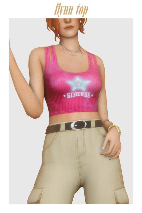Maxis Match lynn top by simsfinds - The Sims 4 Custom Content