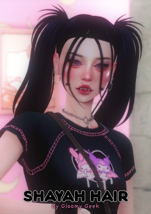Maxis Match Shayah Hair by simsfinds - The Sims 4 Custom Content