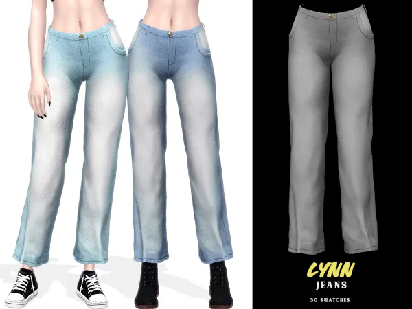Alpha Lynn Jeans - The Sims 4 Custom Content