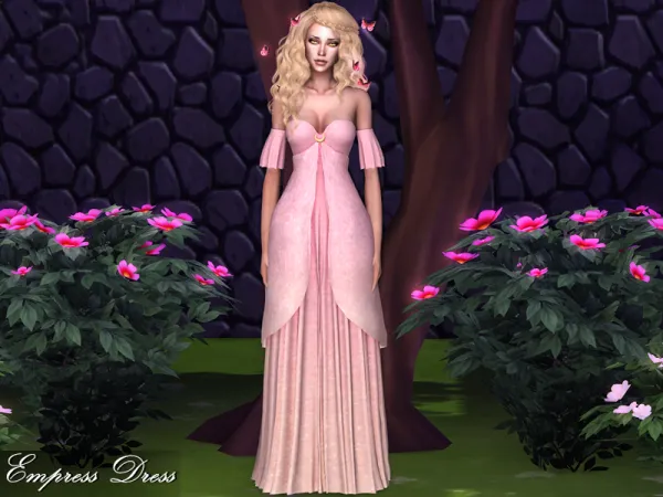 Maxis Match Genius Empress Dress by Genius666 - The Sims 4 Custom Content