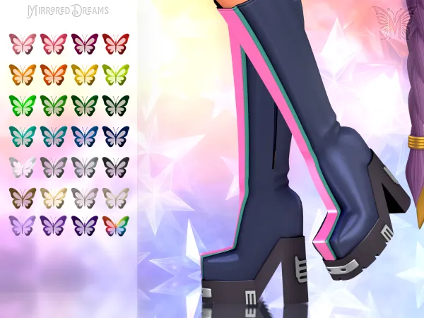 Mix Rumi Boots Huntrix Kpop Demon Hunters - The Sims 4 Custom Content