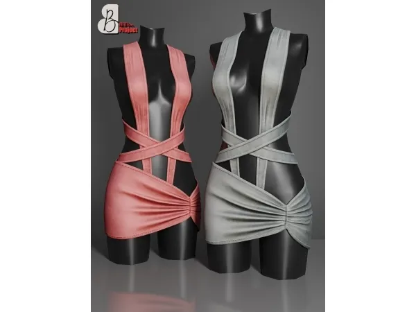 Sims 4 BiliionProject-Viopuy Mini Dress