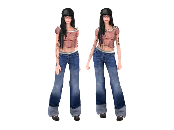 Alpha lookbook 2 sims by tina - The Sims 4 Custom Content