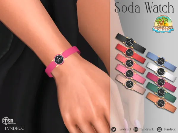Alpha (Vacation Vibes) Soda Watch - The Sims 4 Custom Content
