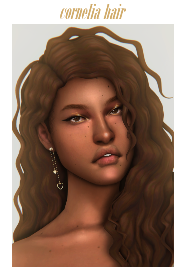 Maxis Match ornelia hair by simsfinds - The Sims 4 Custom Content