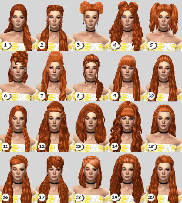 Maxis Match Natural hair recolor dump ft Mae West (NBHT) by simsfinds - The Sims 4 Custom Content
