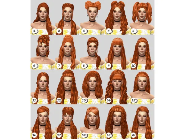 Maxis Match Natural hair recolor dump ft Mae West (NBHT) - The Sims 4 Custom Content