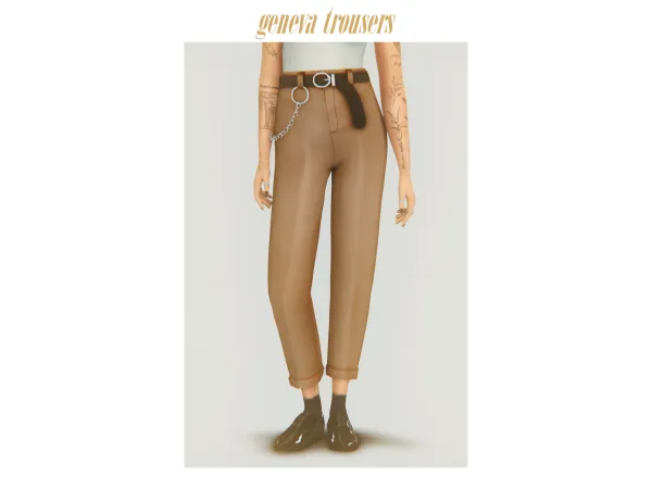 Maxis Match u00abgenevau00bb trousers by clumsyalien - The Sims 4 Custom Content
