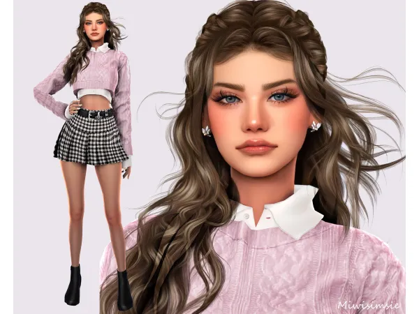 Alpha Micaela Queen by miwisimsie - The Sims 4 Custom Content