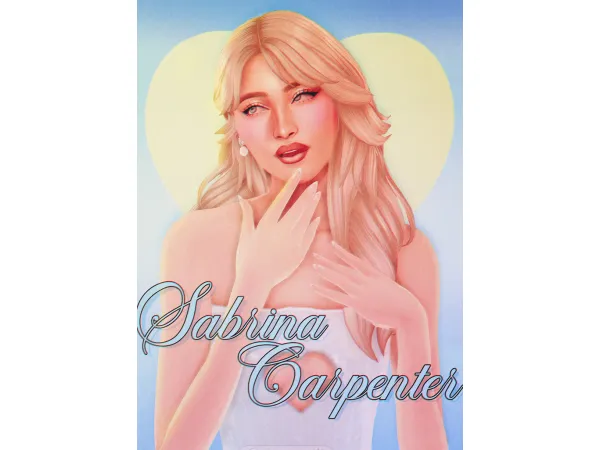 Sims 4 Maxis Match Sims Famosas CC: SABRINA CARPENTER by felicityislands