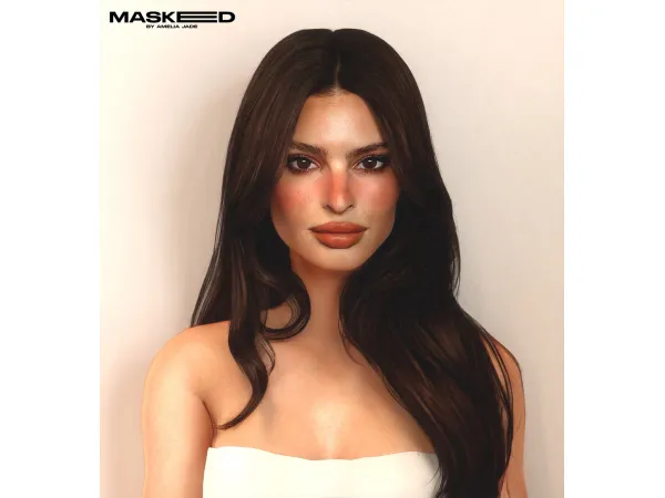 Alpha EMILY FACE MASK SIM by aetherialgrace - The Sims 4 Custom Content