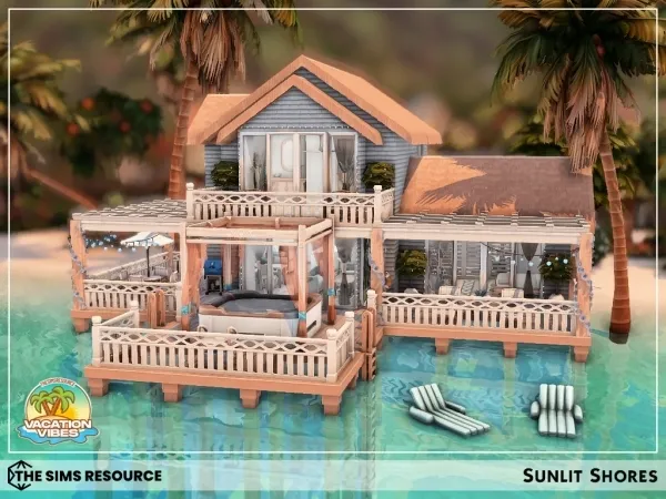 Maxis Match Vacation Vibes Sunlit Shores - The Sims 4 Custom Content