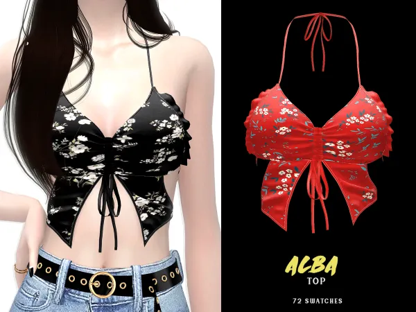 Alpha Alba Top - The Sims 4 Custom Content