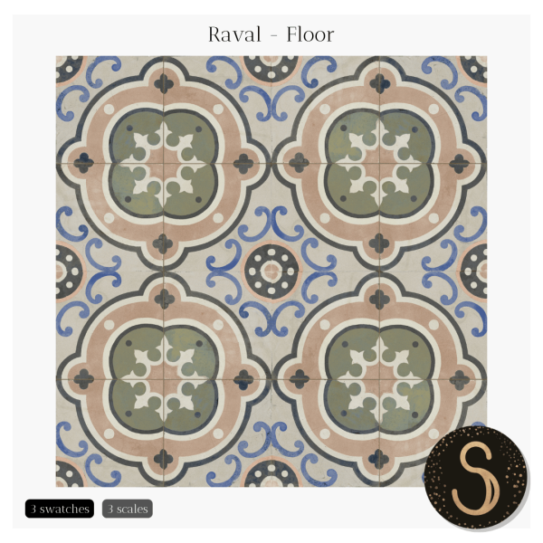 Mix Sims4Luxury Raval Floors by simsfinds - The Sims 4 Custom Content