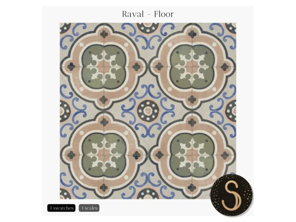 Mix Sims4Luxury Raval Floors - The Sims 4 Custom Content