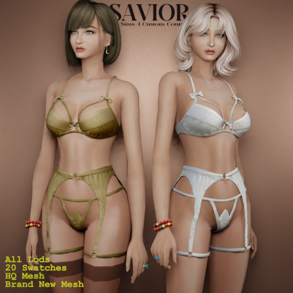 Alpha Svr_Seonnie Lingerie by saviorts4 - The Sims 4 Custom Content