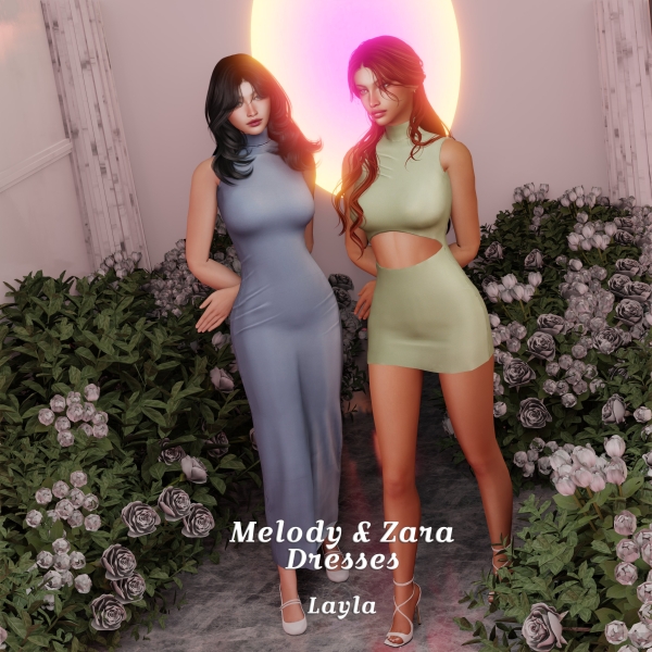 Alpha curseforge Melody dress by layla - The Sims 4 Custom Content