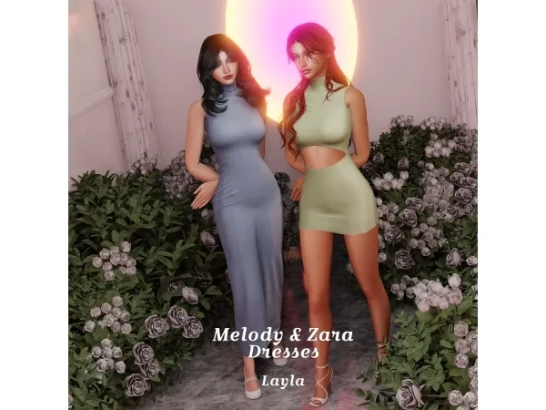Alpha curseforge Melody dress - The Sims 4 Custom Content