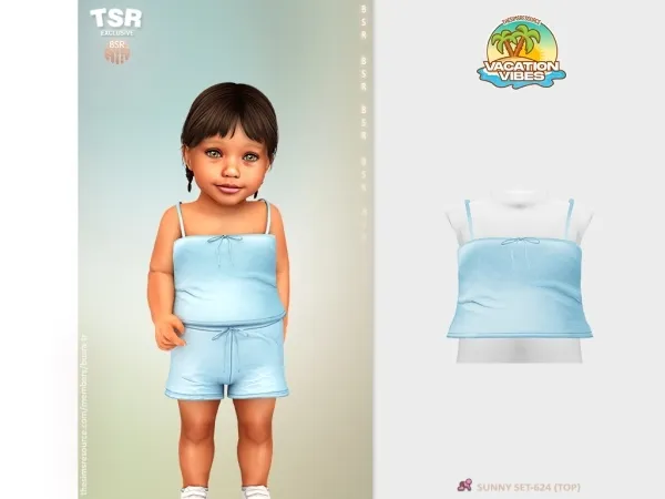 Mix InfantF SUNNY SET 624 (TOP) BD1586 - The Sims 4 Custom Content