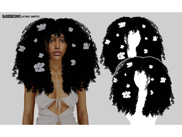 LILI HAIRSTYLE & ACCESSORY by BadddieSims