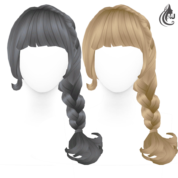 Maxis Match Aurum maxis match braid hair by aurum - The Sims 4 Custom Content