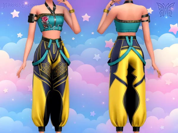 Mix Zoey Outfit Huntrix Nails Rings Bracelet Kpop Demon Hunters - The Sims 4 Custom Content