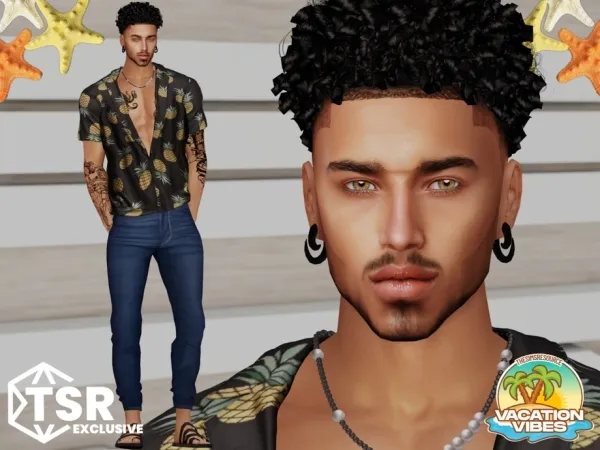 Alpha VACATION VIBES Noa Santos - The Sims 4 Custom Content
