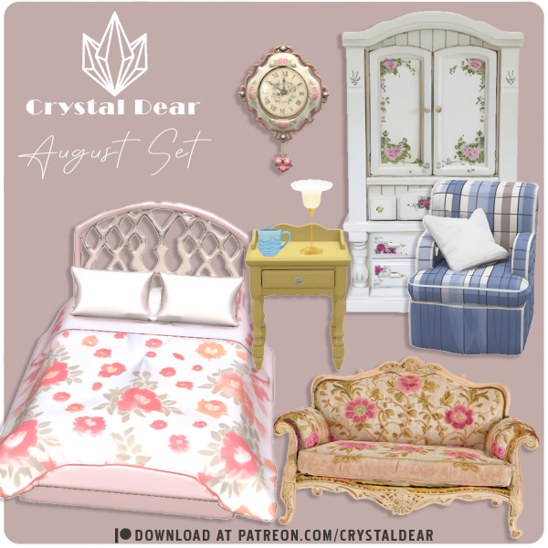 Mix August Set by simsfinds - The Sims 4 Custom Content