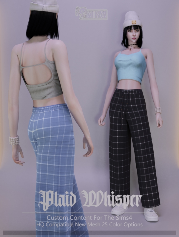 Mix Kira_Plaid Whisper by kira_s4 - The Sims 4 Custom Content