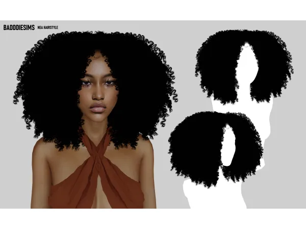 Alpha NEA HAIRSTYLE by badddiesim - The Sims 4 Custom Content