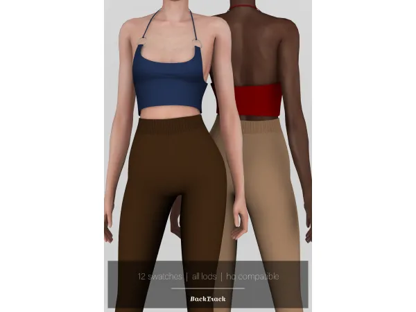 Alpha Katia Top - The Sims 4 Custom Content