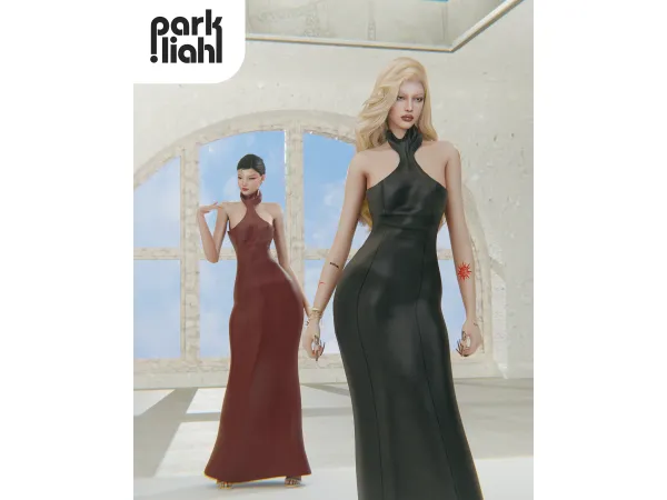 Alpha PARKLIAH GABBRIETTE'S DRESS - The Sims 4 Custom Content