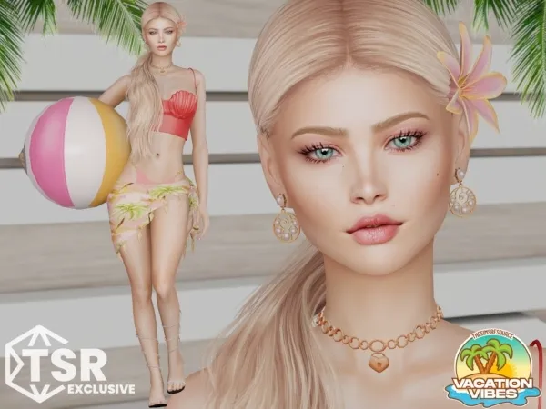 Alpha VACATION VIBES Sophia Milano - The Sims 4 Custom Content