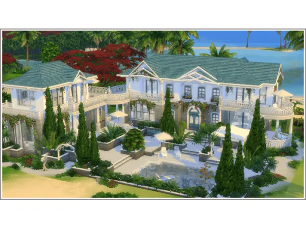 Mix Tara Boho Villa by PhiloTSR - The Sims 4 Custom Content