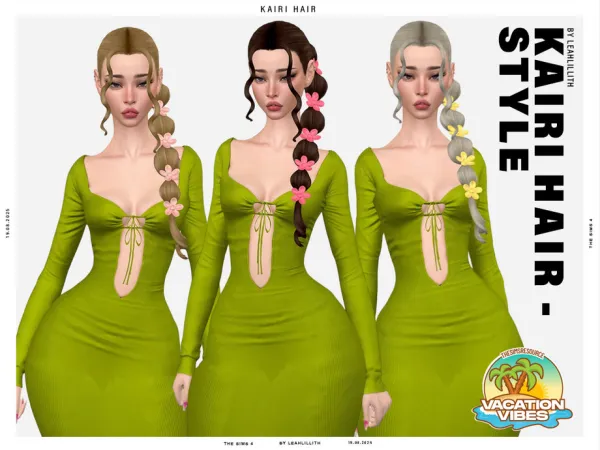 Maxis Match Kairi Hairstyle by Leah_Lillith - The Sims 4 Custom Content